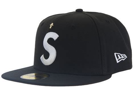 supreme gold cross headwear